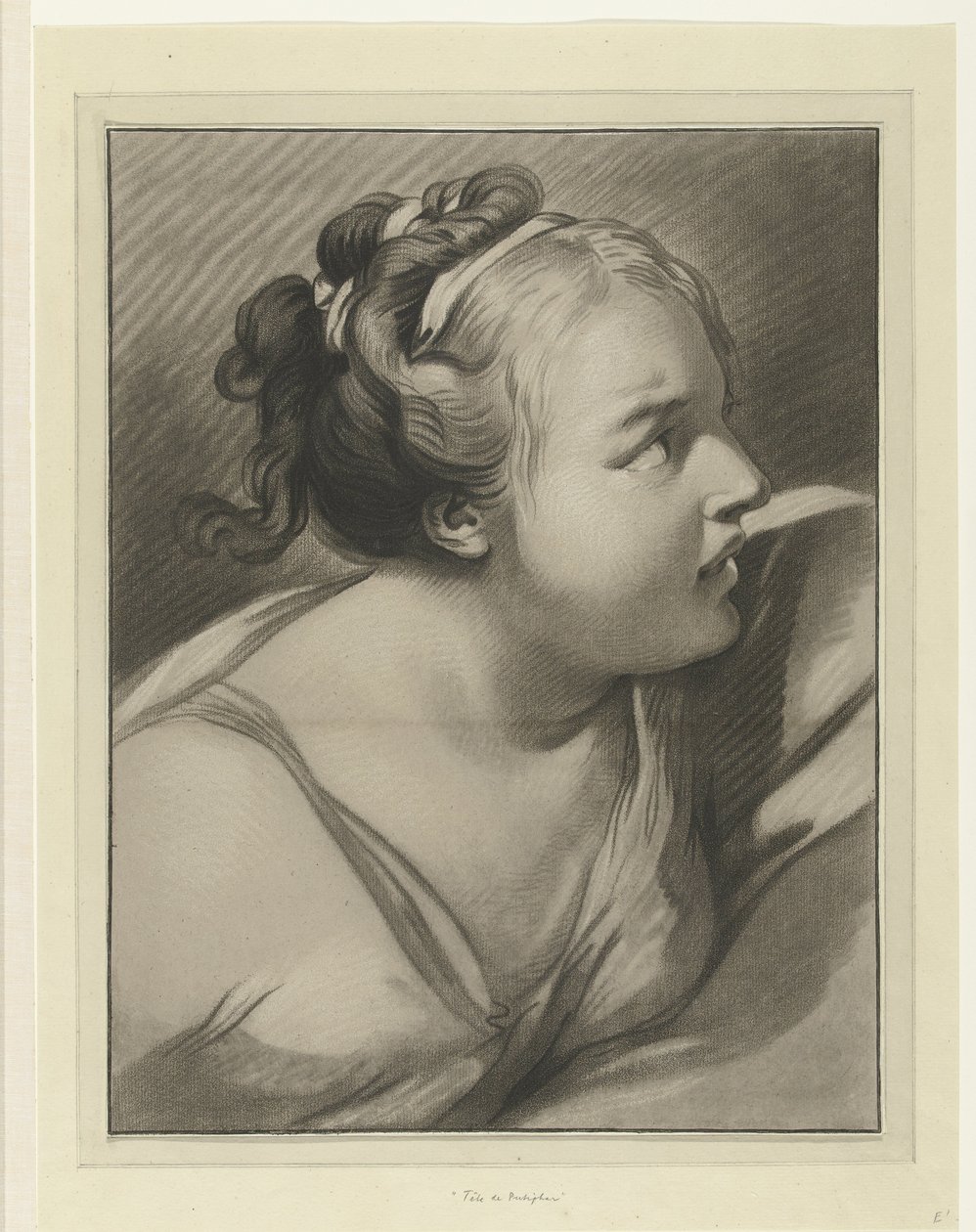 Hustru till Potifar Tete de Putiphar av Louis Marin Bonnet