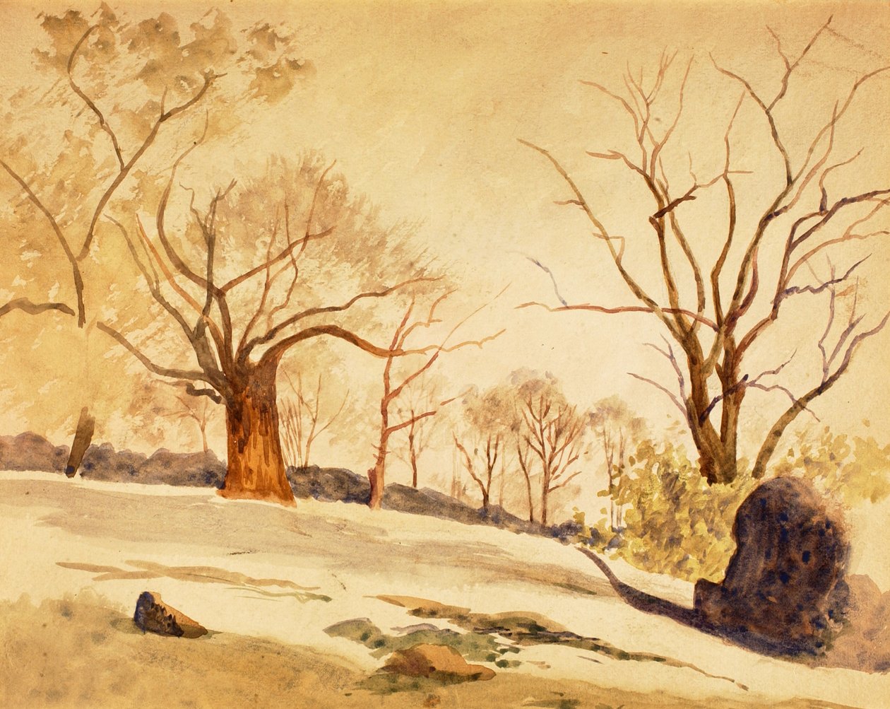 Höstlandskap, ca. 1886-1887. av Louis Michel Eilshemius