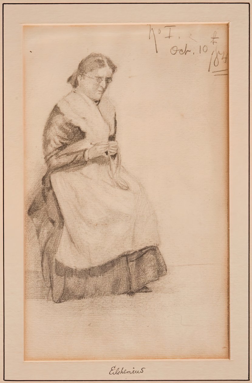 Stickning, 1884. av Louis Michel Eilshemius