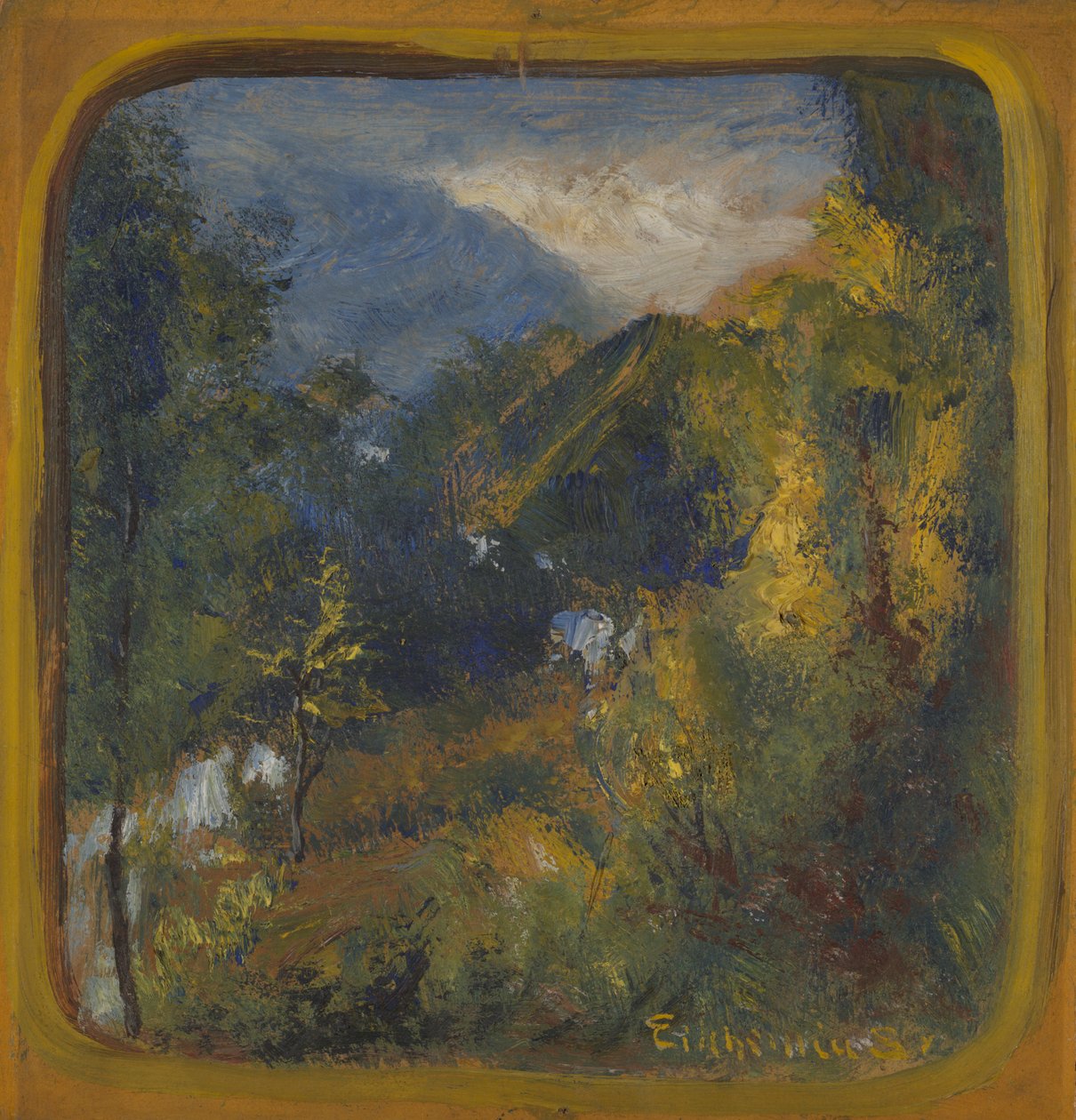 Bergslandskap av Louis Michel Eilshemius