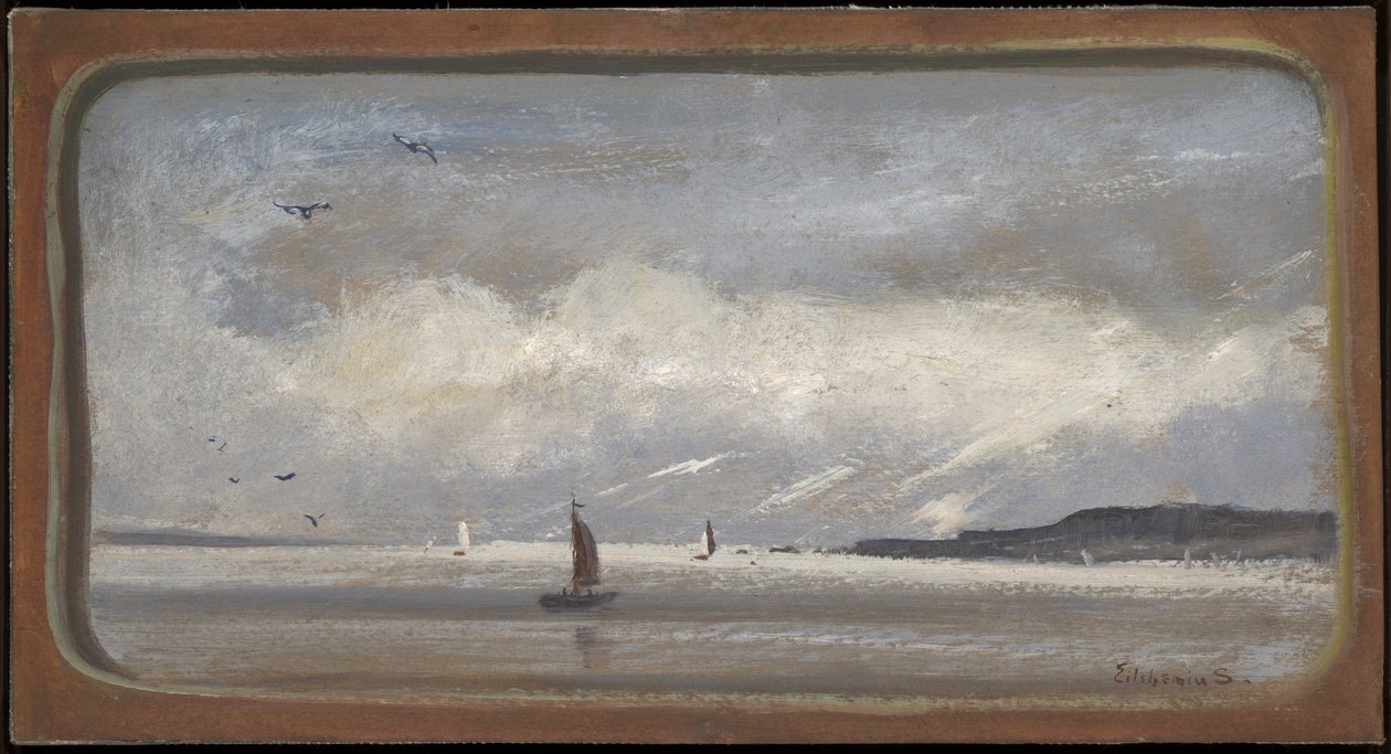 New Yorks hamn av Louis Michel Eilshemius