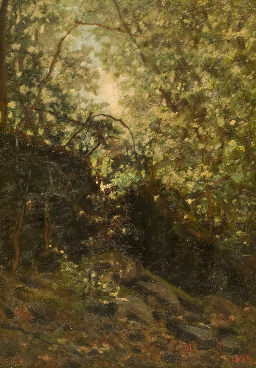Natt genom skogen, 1889. av Louis Michel Eilshemius