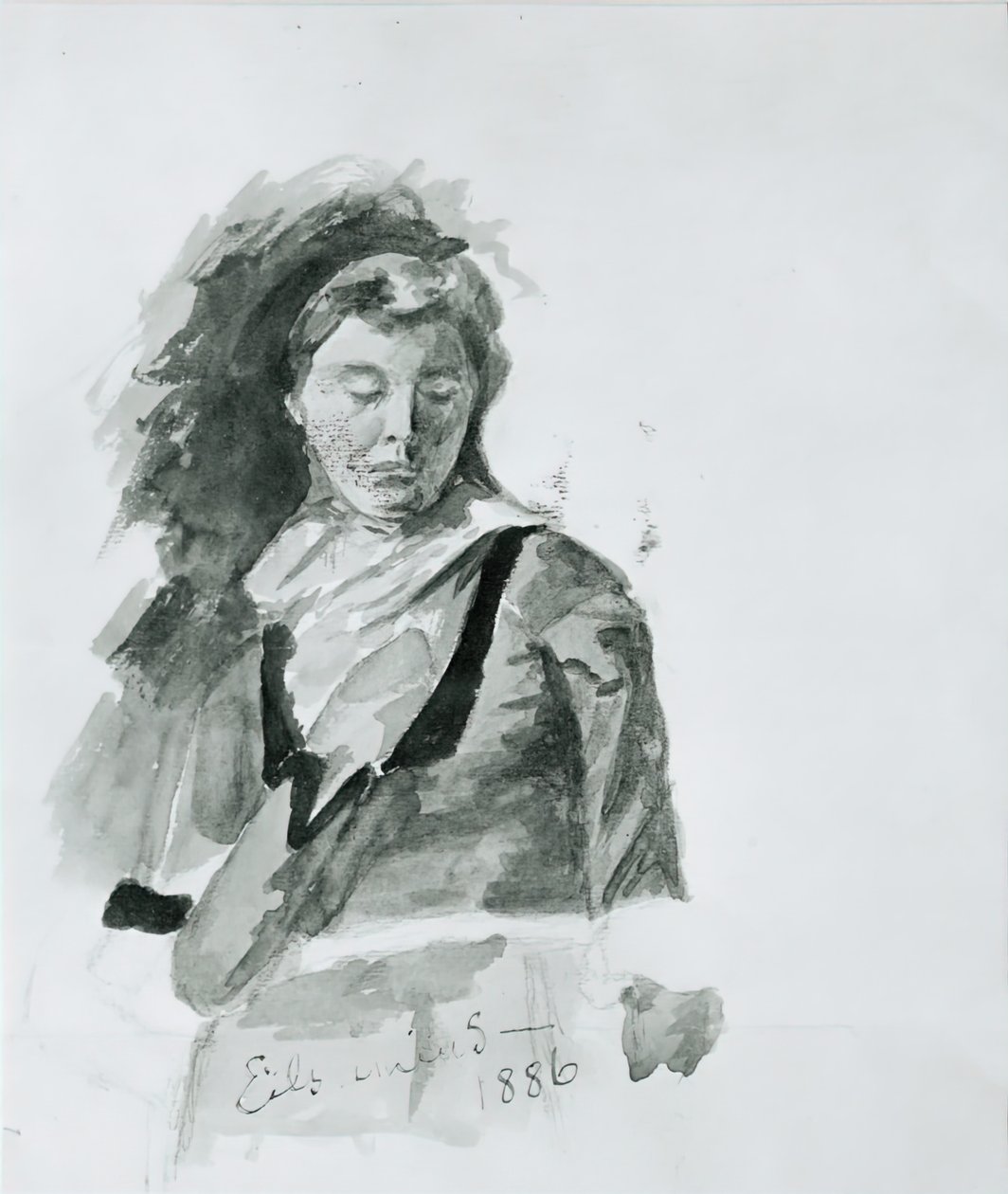 Kvinnans figur, 1886. av Louis Michel Eilshemius