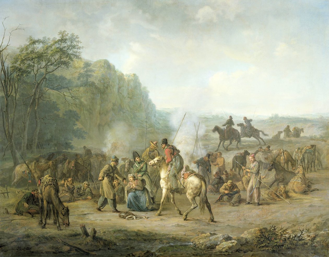 Kosackbivack, 1813 av Louis Moritz