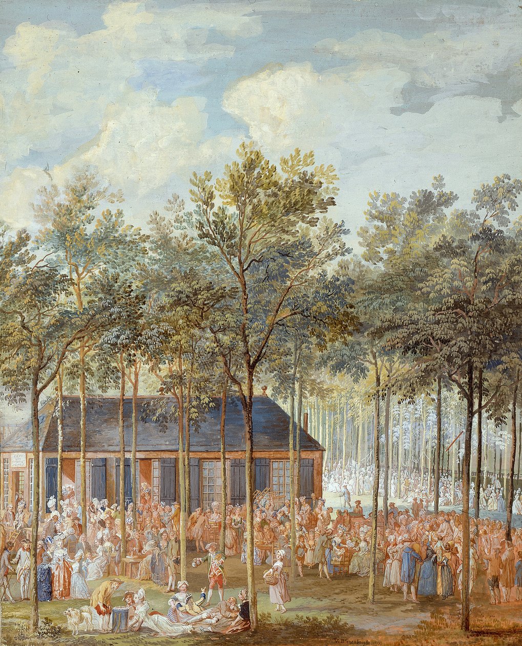 Champs-Elysées av Louis Nicolas van Blarenberghe