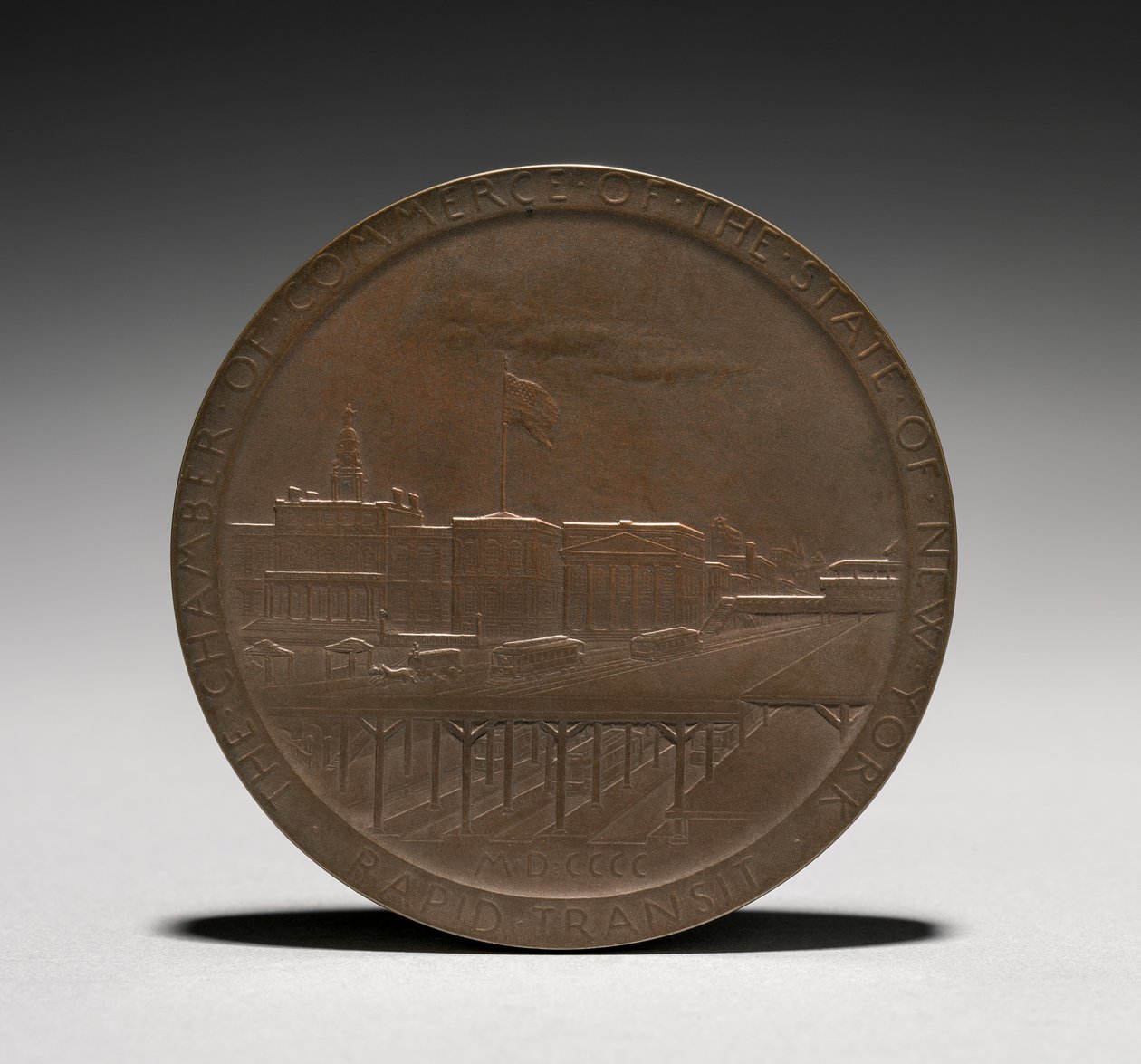 Medalj: Abram Stevens Hewitt omvänd, 1875-1925. av Louis Oscar Roty