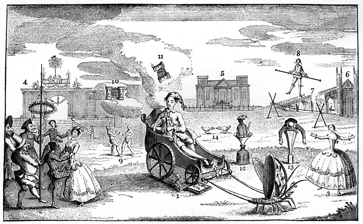 Dårskapen triumferande, 1749. av Louis Philippe Boitard