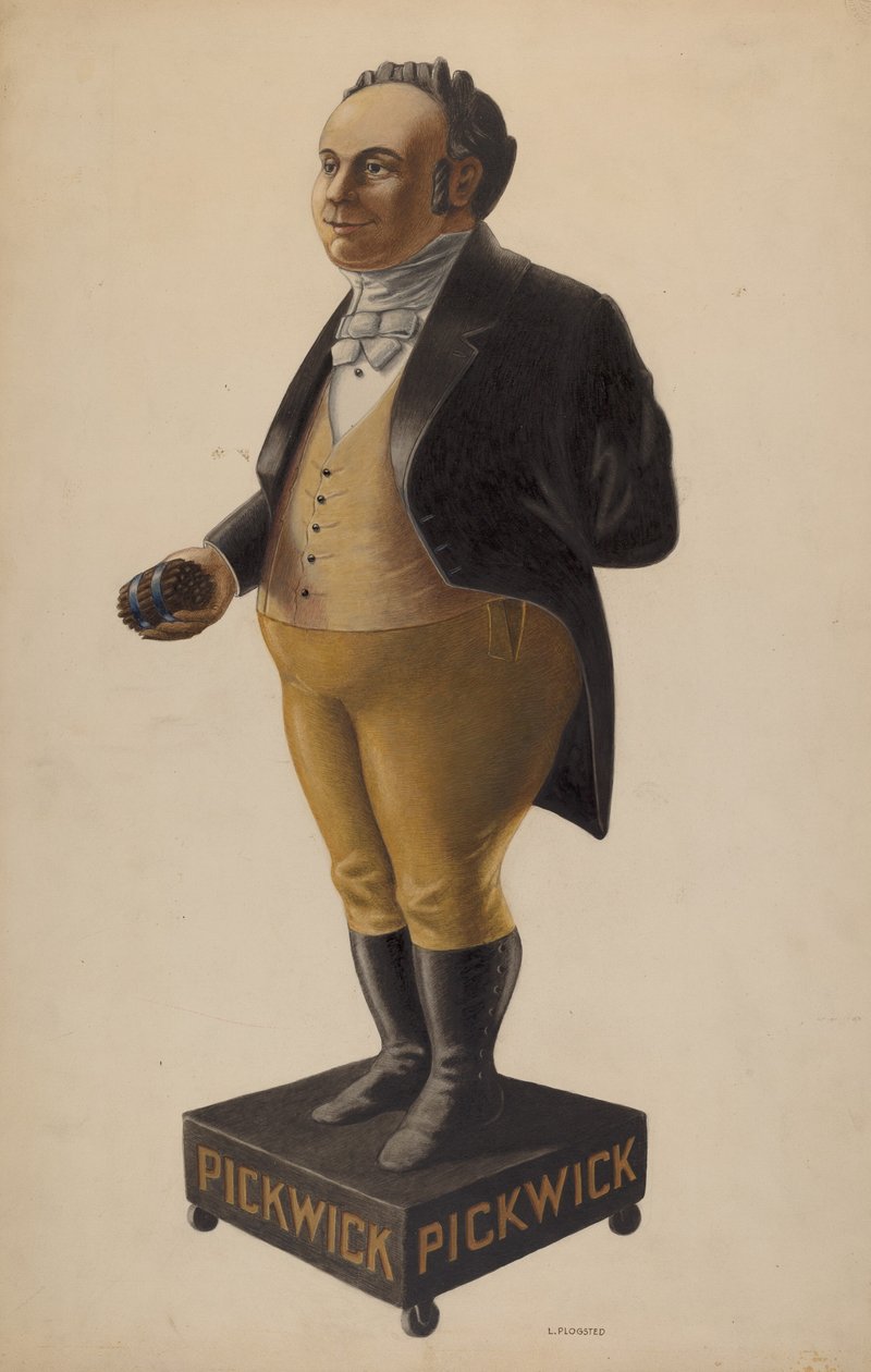 Cigarrbutiksfigur, c. 1938. av Louis Plogsted