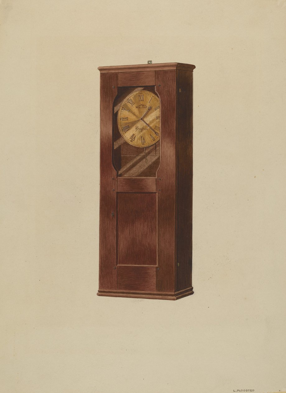 Hyllklocka, ca. 1937. av Louis Plogsted