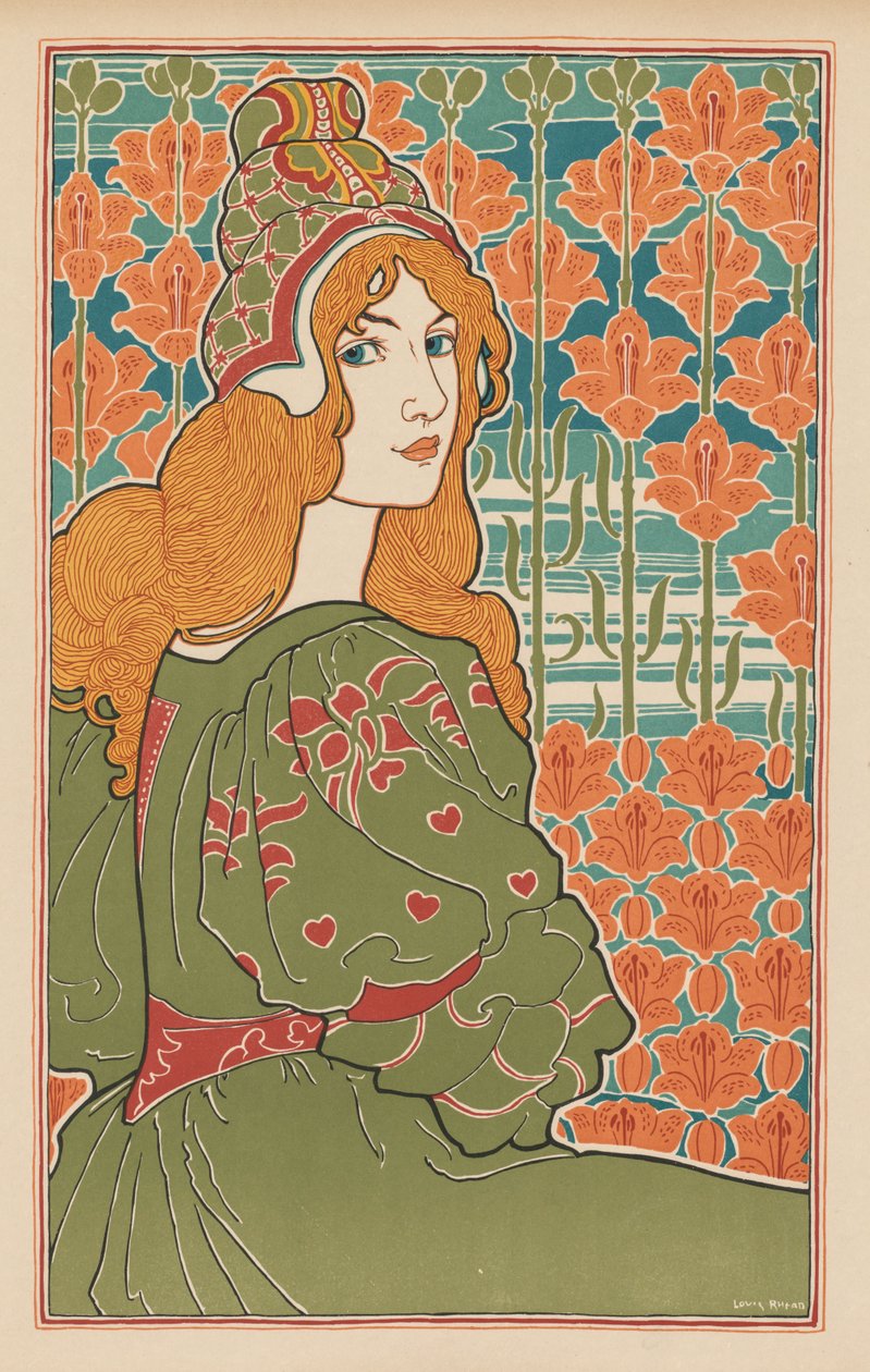 Det moderna trycket: Jane av Louis Rhead