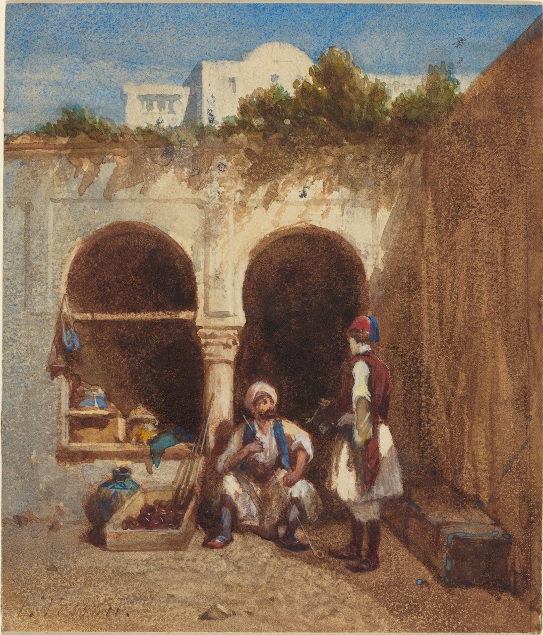 Arabisk marknad av Louis Tesson