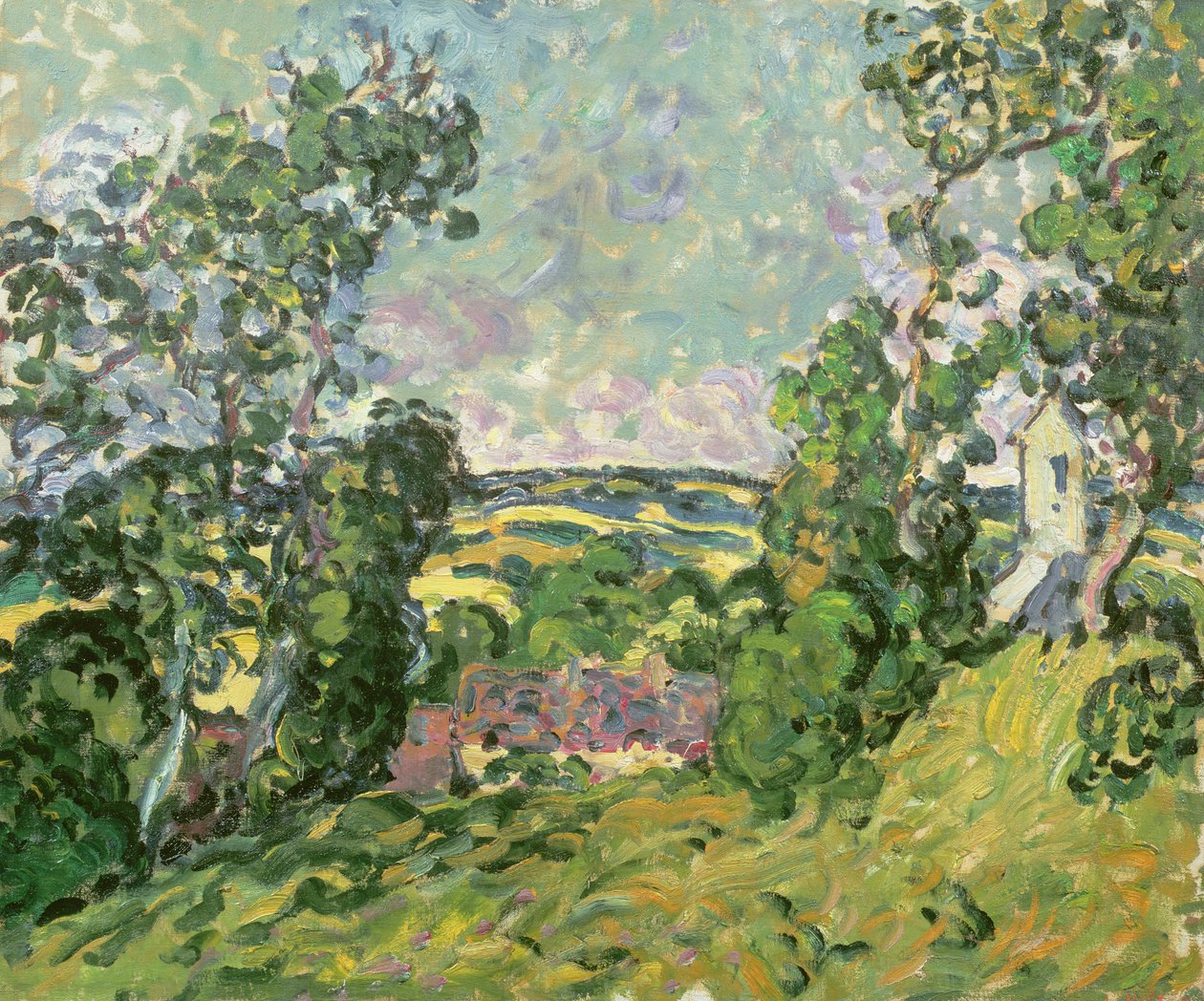 Landskap (olja på duk) av Louis Valtat
