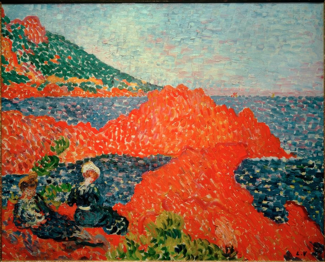 Le Roches rouges i Agay av Louis Valtat