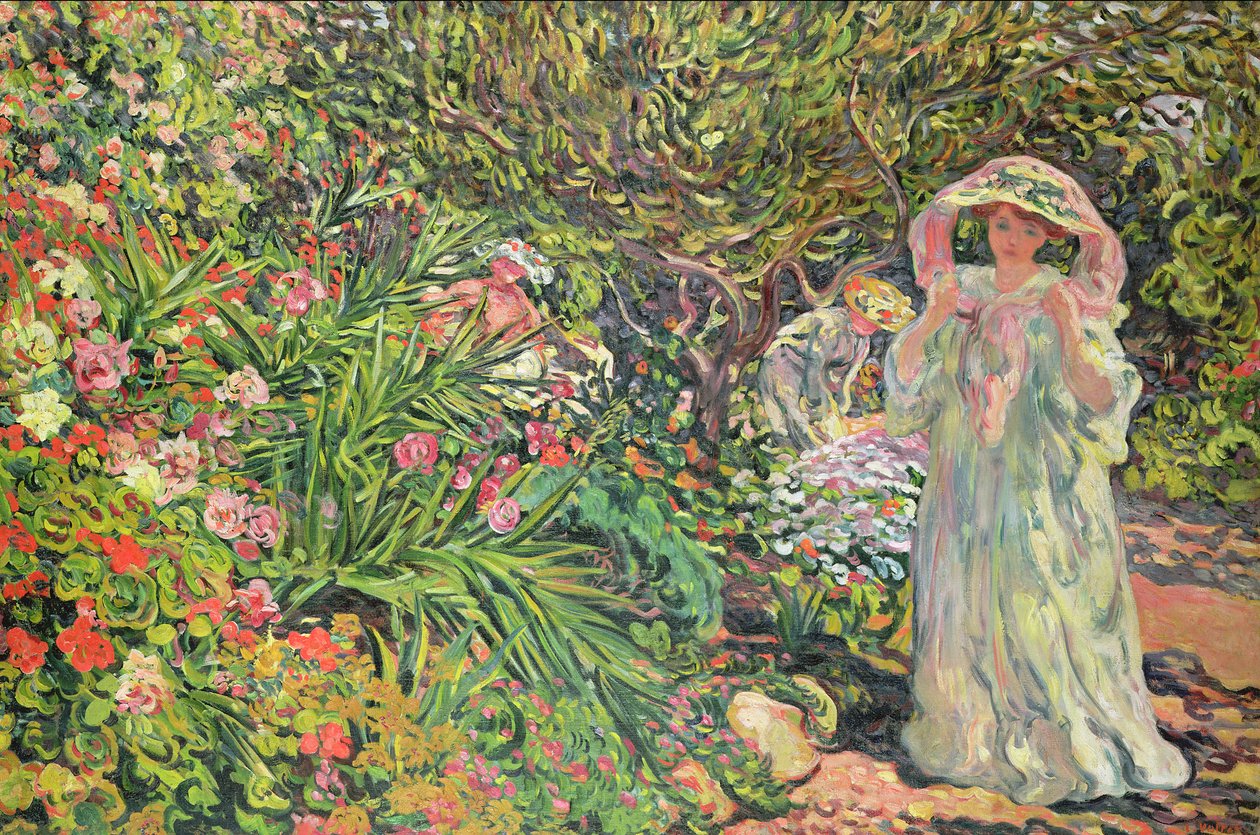 Madame Valtat i trädgården av Louis Valtat