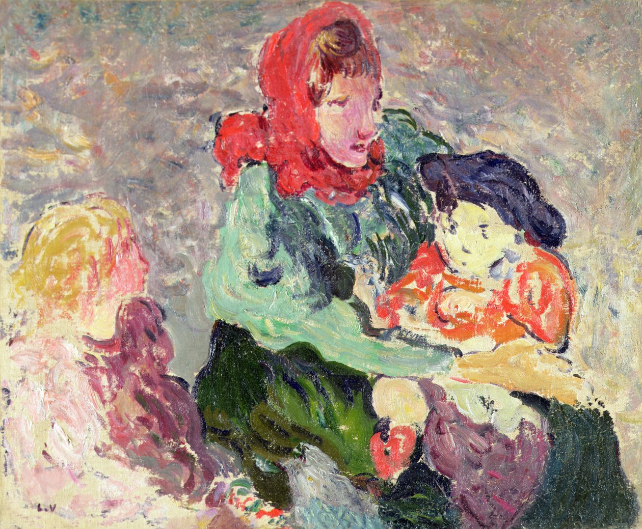 Den röda halsduken av Louis Valtat