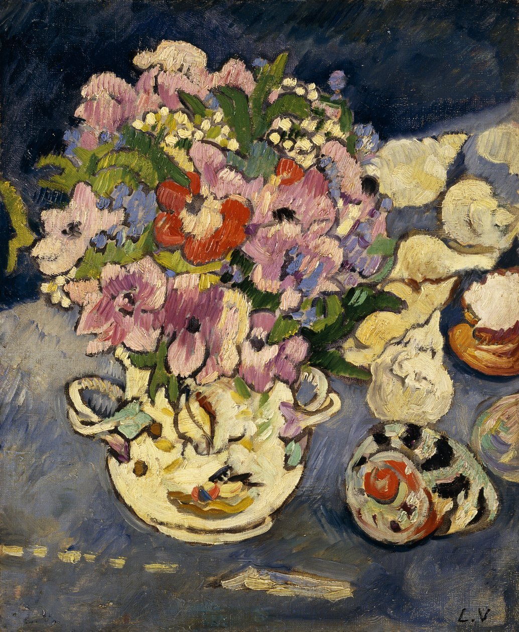Vas med blommor av Louis Valtat