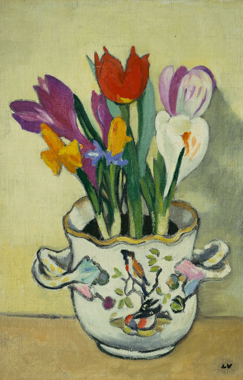 花瓶の花、1920年頃（キャンバスに油彩）スウェーデン語 av Louis Valtat