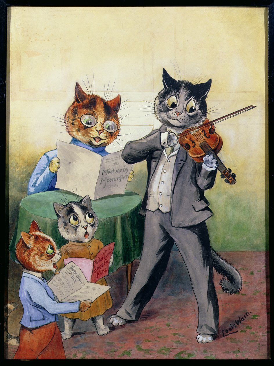 The Mewsical Family (sic) av Louis Wain