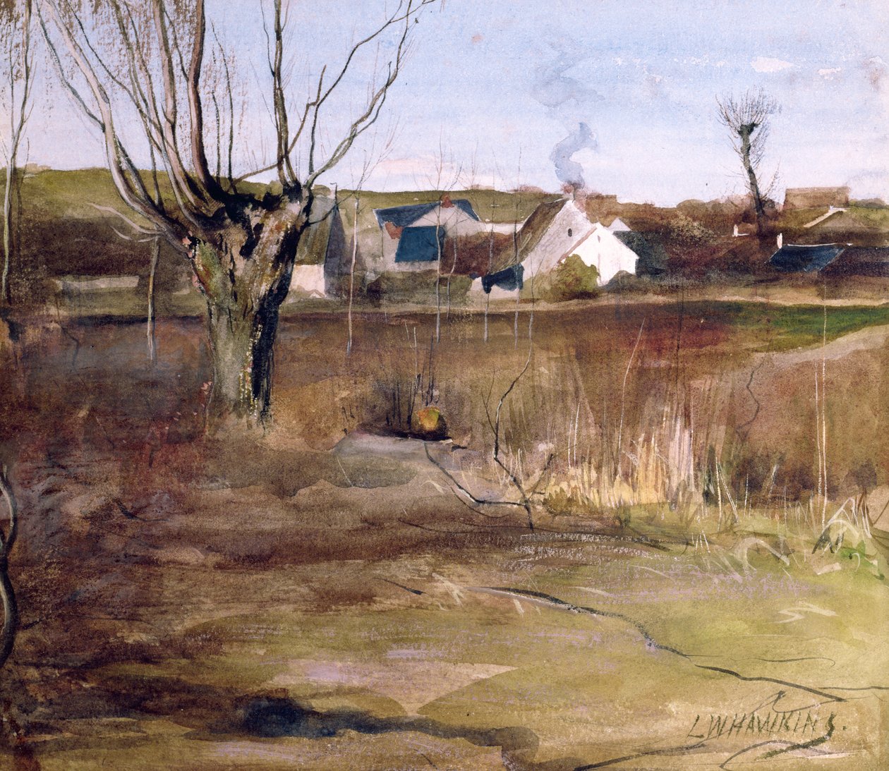 Ett Picardielandskap av Louis Welden Hawkins