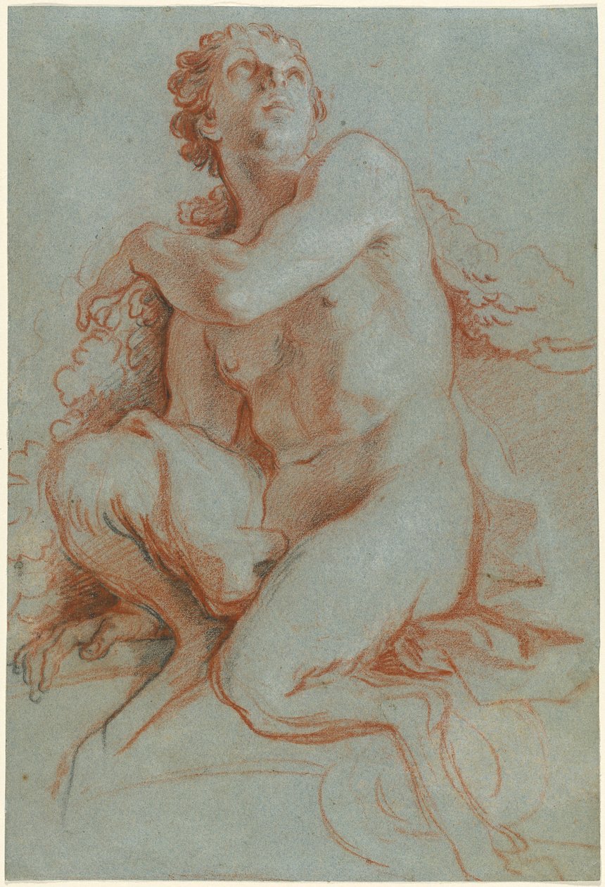 Sittande Faun av Louis de Boullogne the Younger