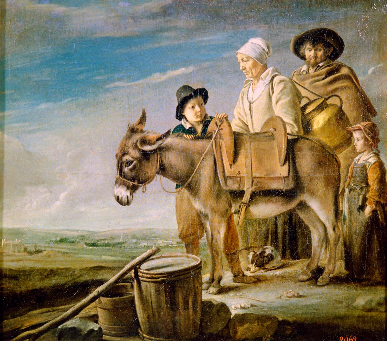 The Milkmaids Family, 1641. av Louis le Nain