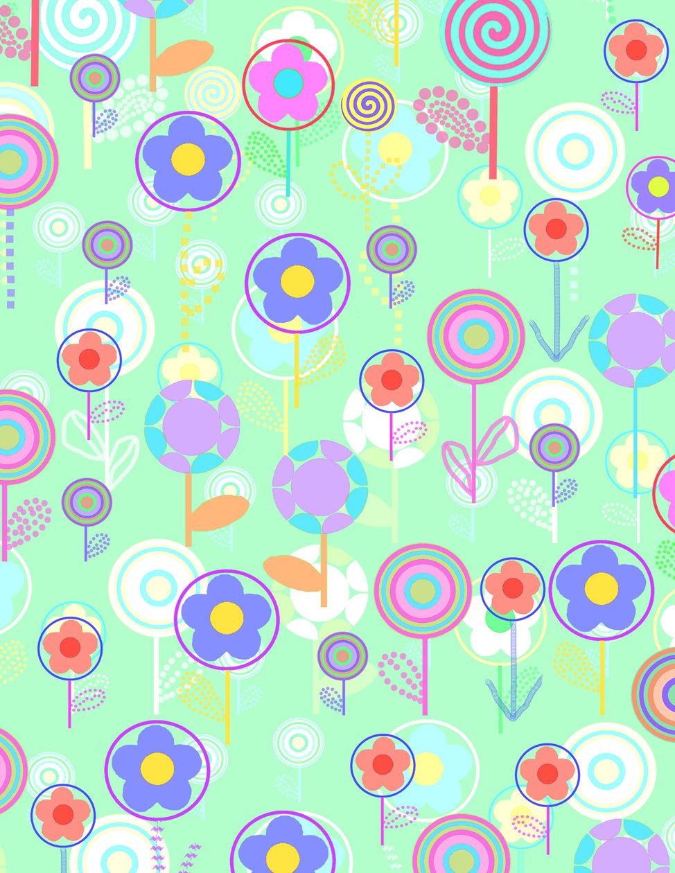 Överläggsblommor (digitala) av Louisa Hereford