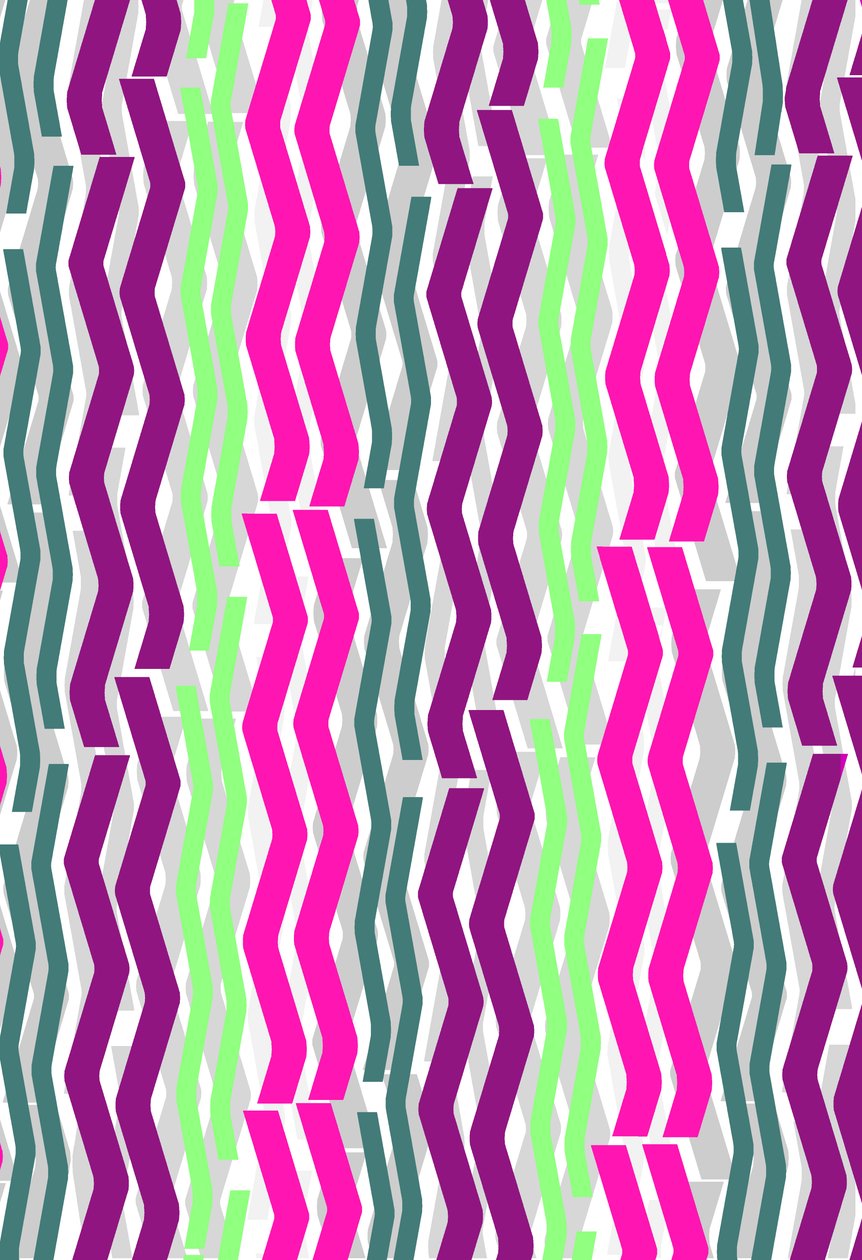 Zig Zag Stripes, 2014 Digital Media av Louisa Hereford