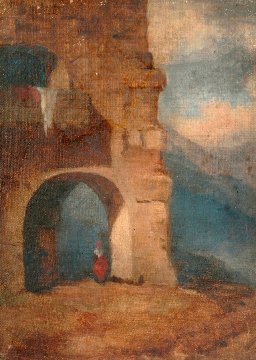 Italiensk bonde i stenvalv, 1880-1900. av Louisa Starr