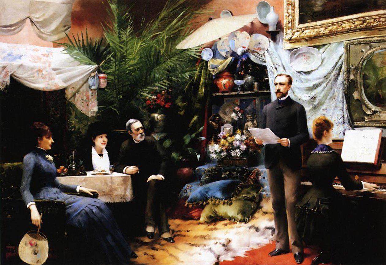 En eftermiddagssång, 1885 av Louise Abbéma