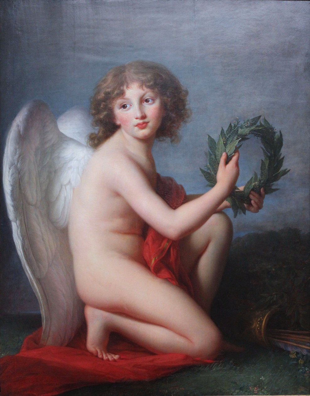 Porträtt av prins Heinrich Lubomirski som ett geni av berömmelse av Elisabeth Louise Vigee Lebrun