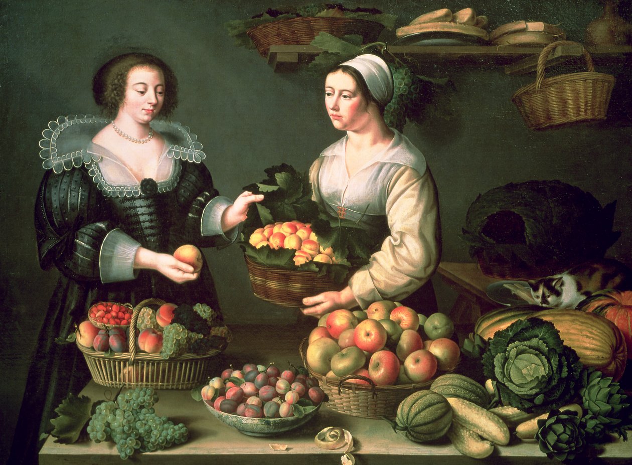 Frukt- och grönsakssäljaren av Louise Moillon