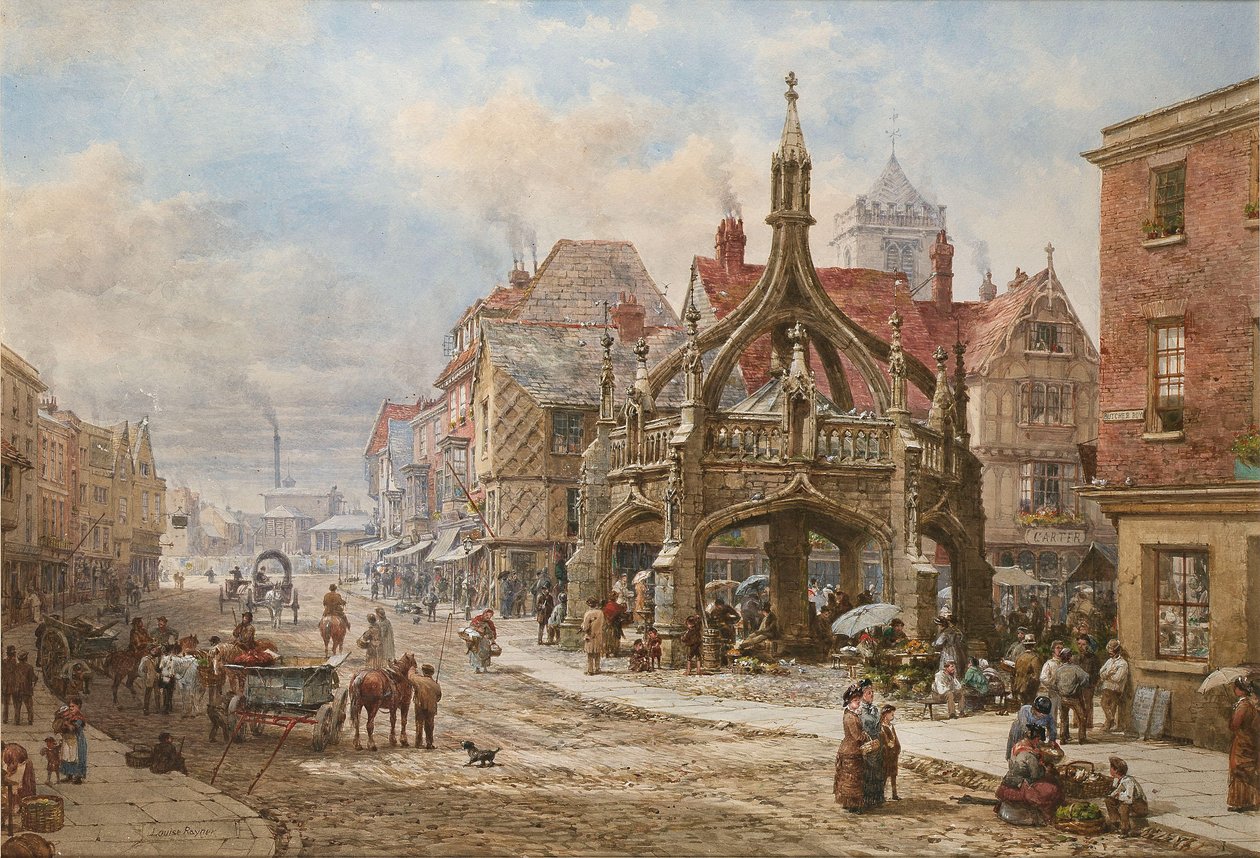 The Poultry Cross, Salisbury av Louise Ingram Rayner