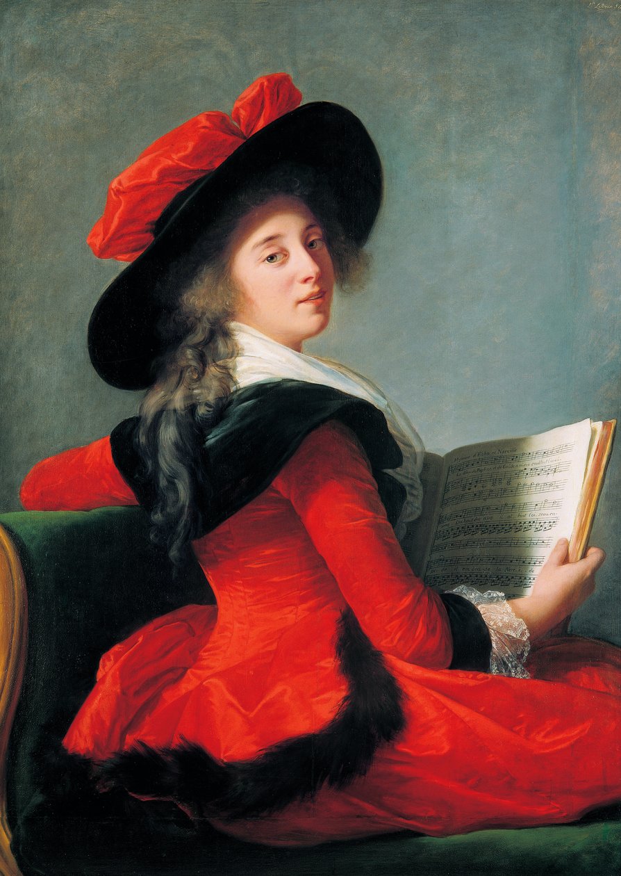 Porträtt av friherrinnan de Crussol av Elisabeth Louise Vigee Lebrun