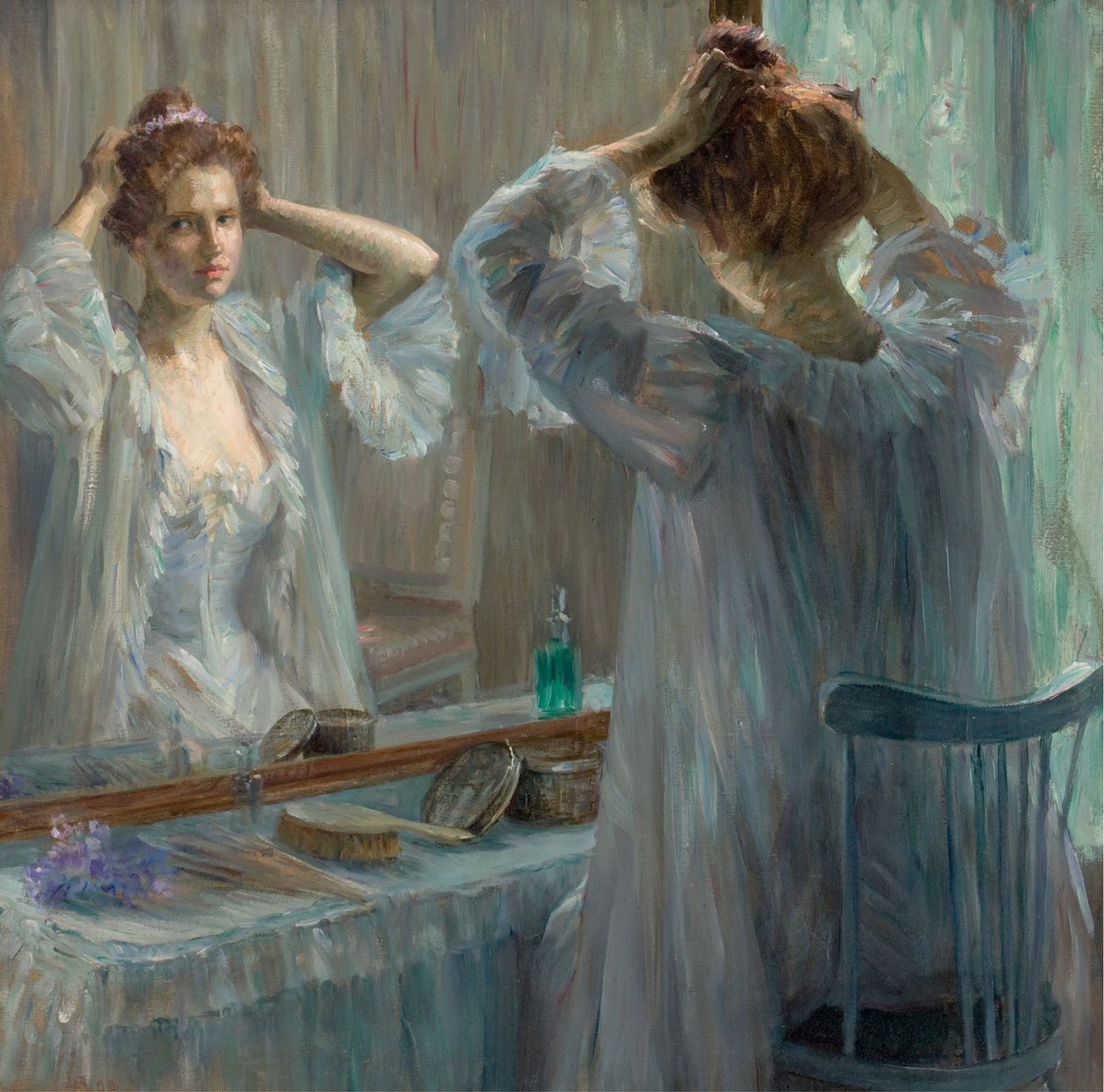 Toaletten, 1898. av Marie Louise Catherine Breslau