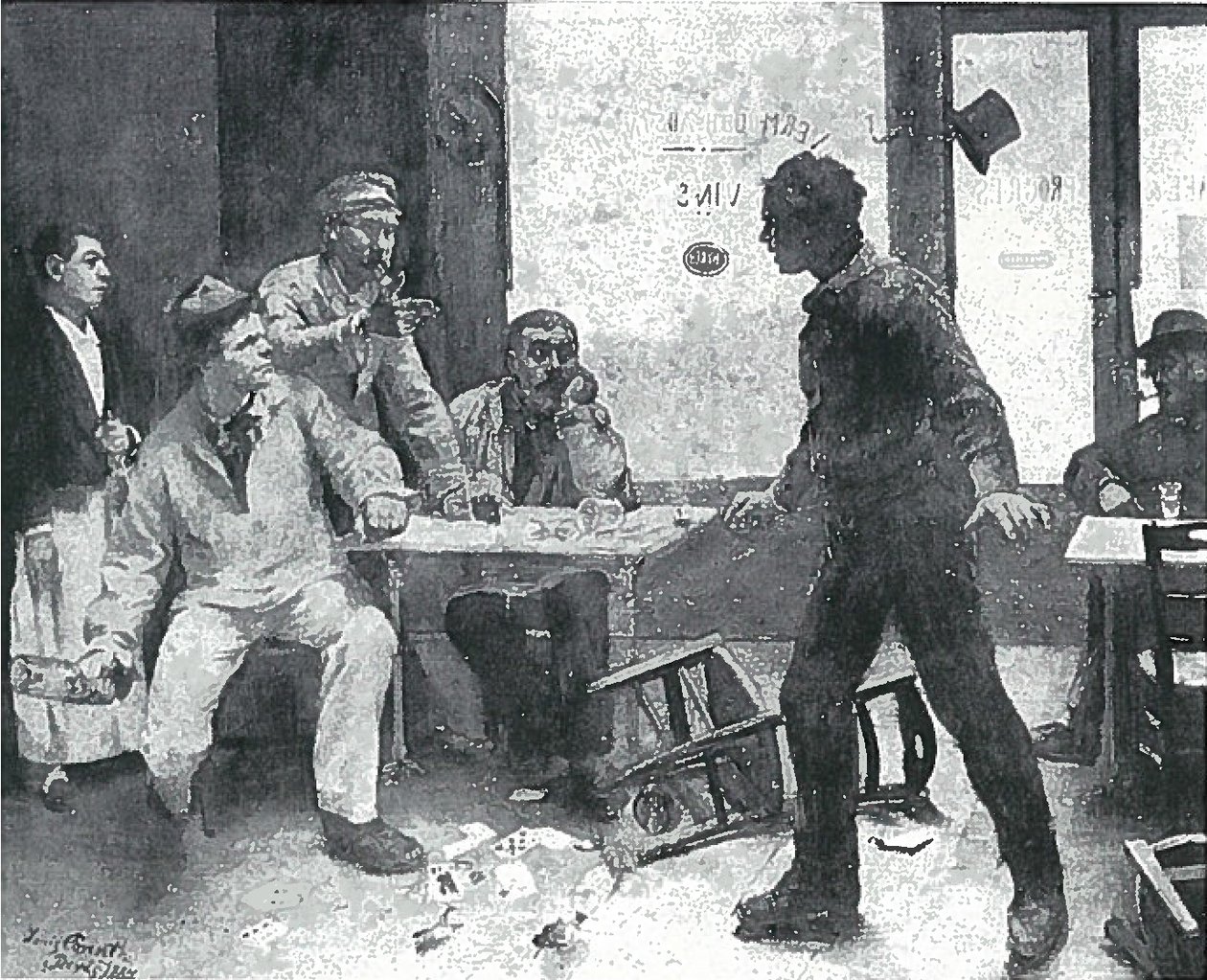  Falschspielern av Lovis Corinth