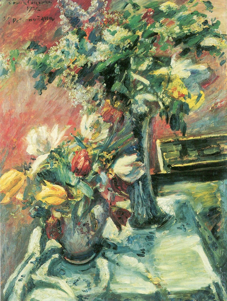 Flieder und Tulpenn av Lovis Corinth