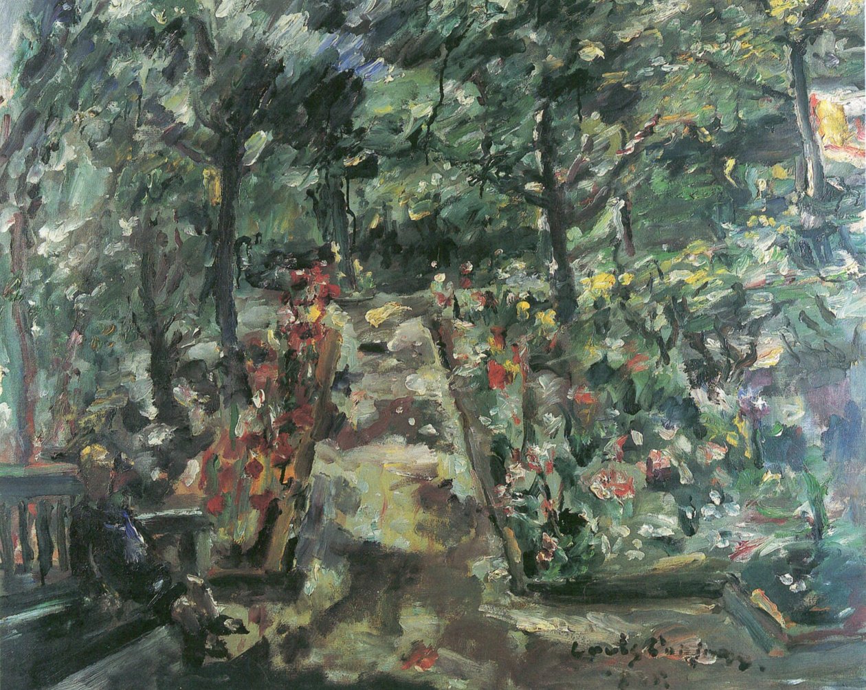  Garten in Berlin-Westendn av Lovis Corinth