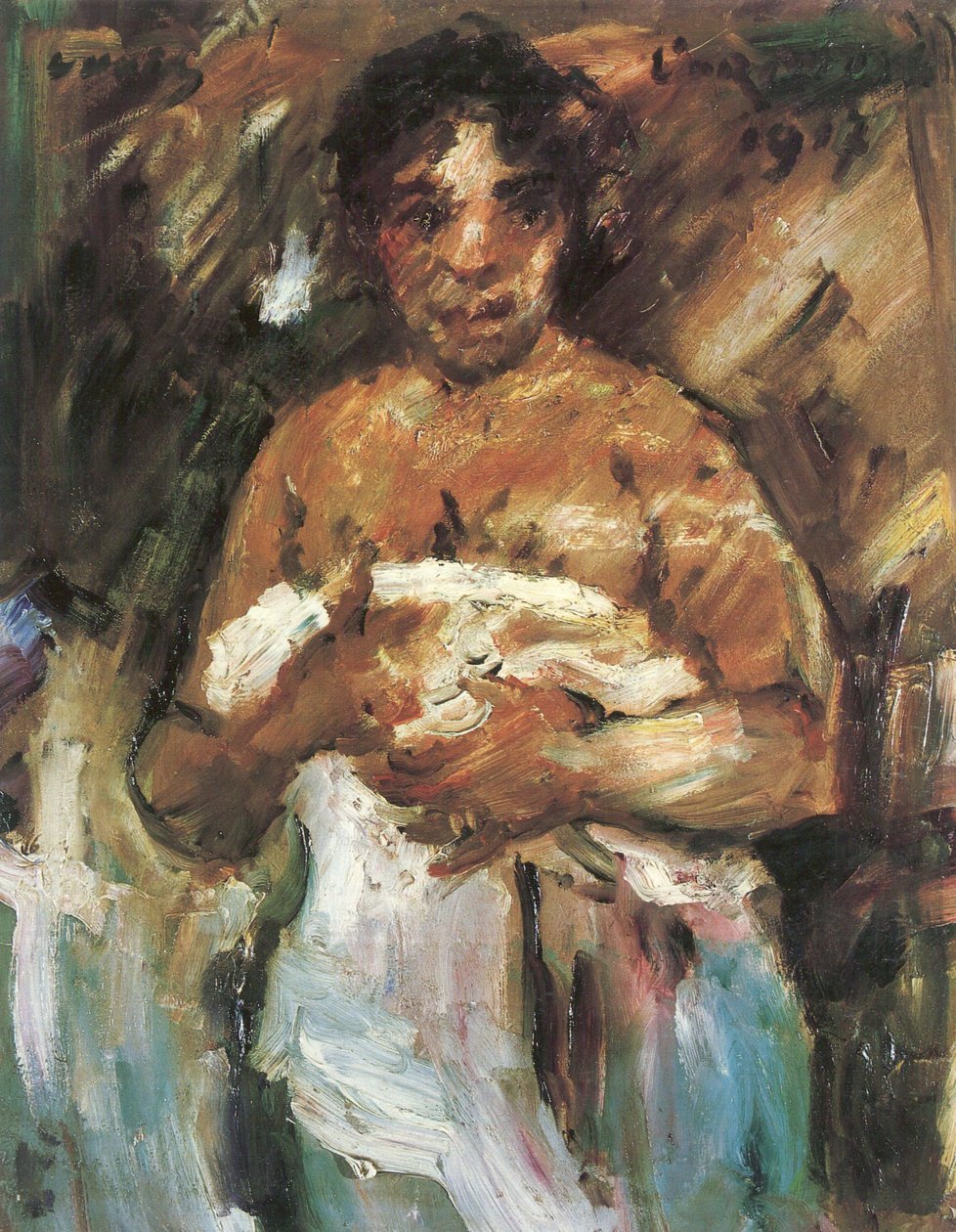  Madchen, sich entkleidendn av Lovis Corinth