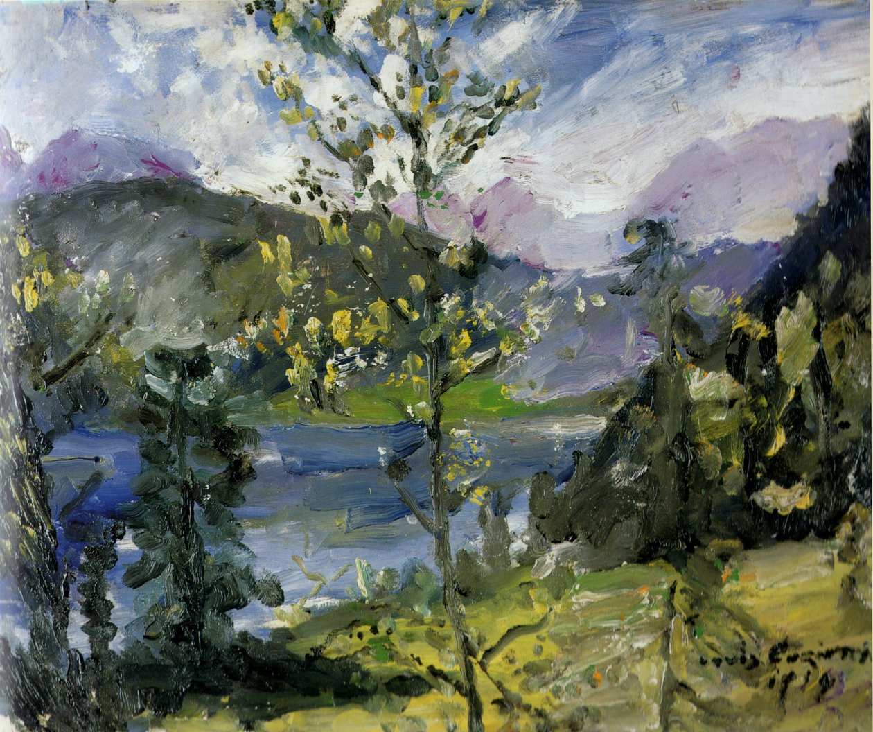  Oktoberschnee am Walchensee av Lovis Corinth