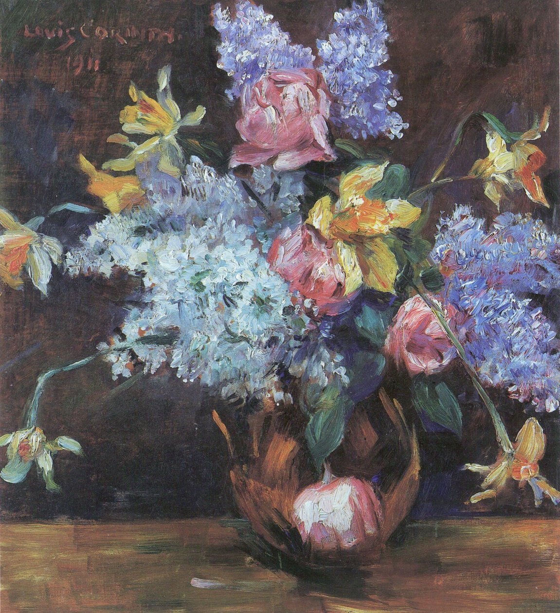  Rosen, Flieder und Osterglockenn av Lovis Corinth