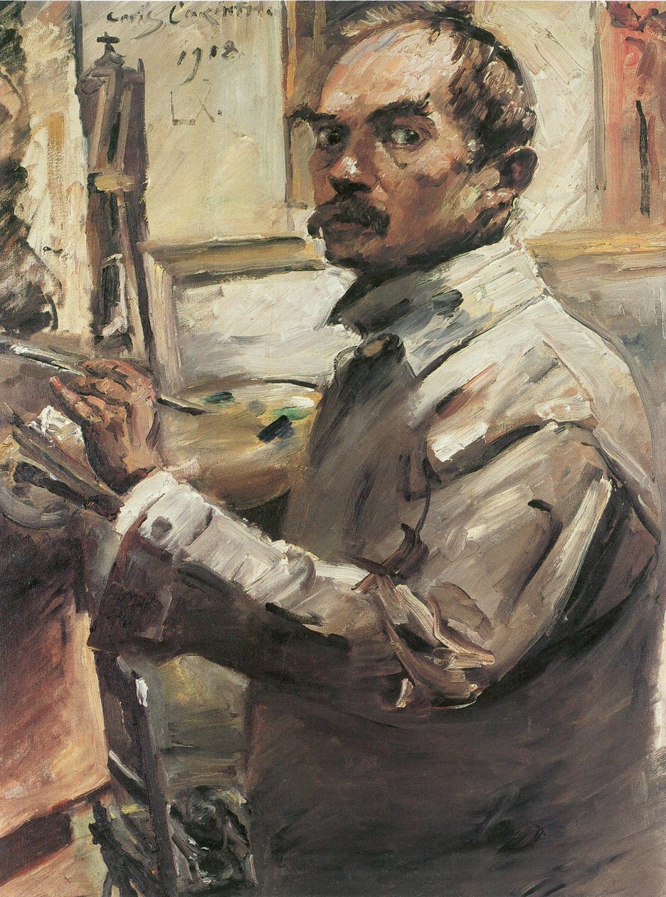 Selbstportrat im weien Kittel av Lovis Corinth