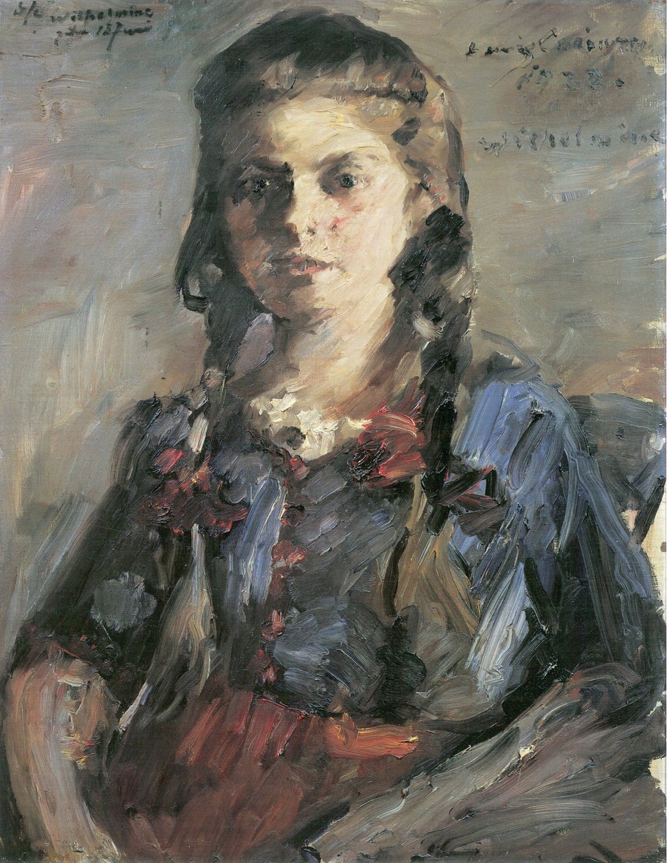  Wilhelmine mit Zopfenn av Lovis Corinth