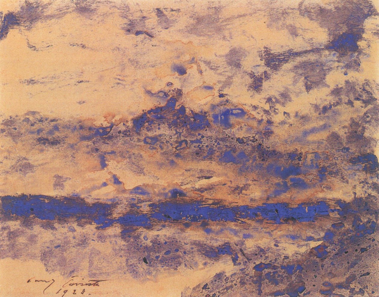  Wolken uberm Meer av Lovis Corinth