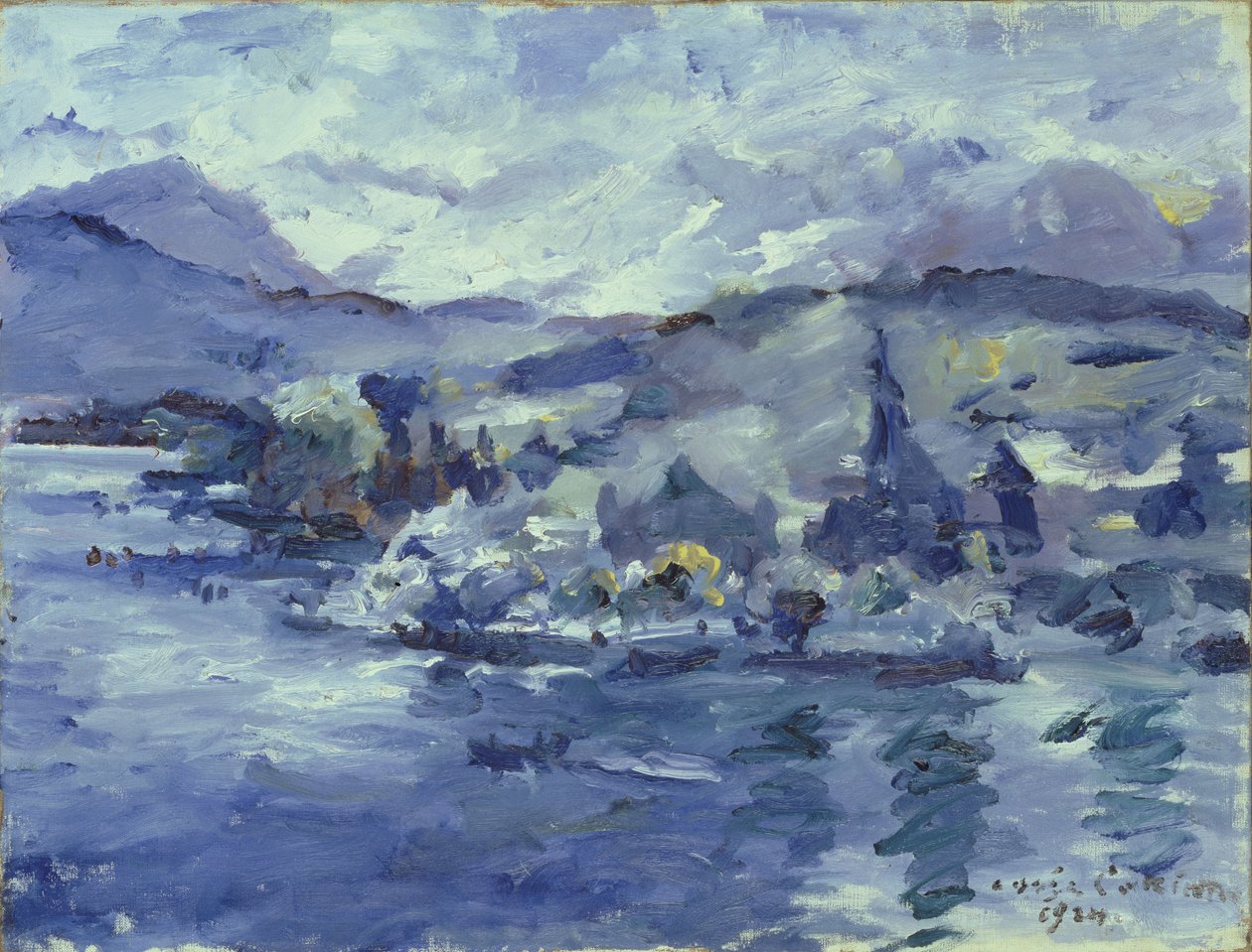Eftermiddag på Luzernsjön, 1924 av Lovis Corinth