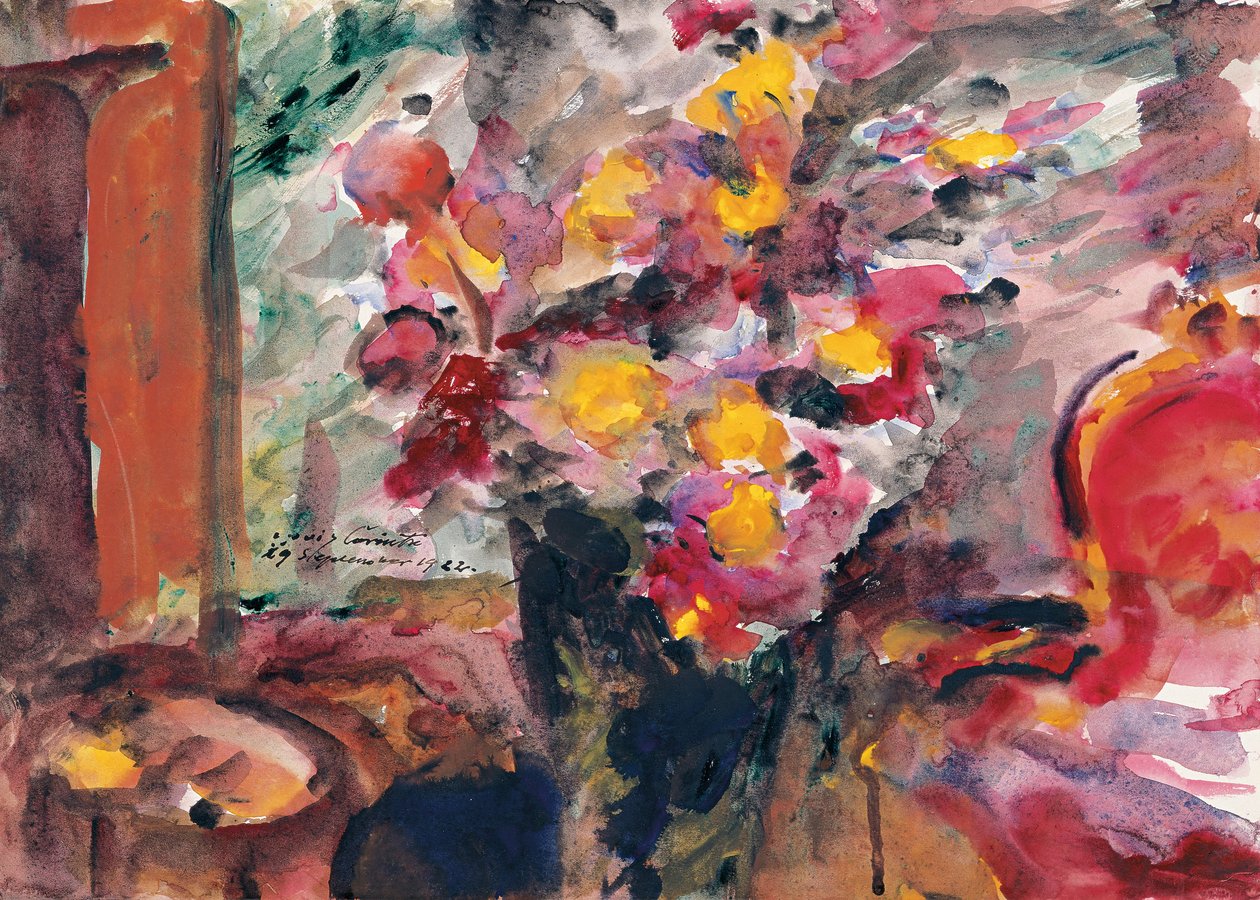 Flower Vase on a Table, 1922 av Lovis Corinth