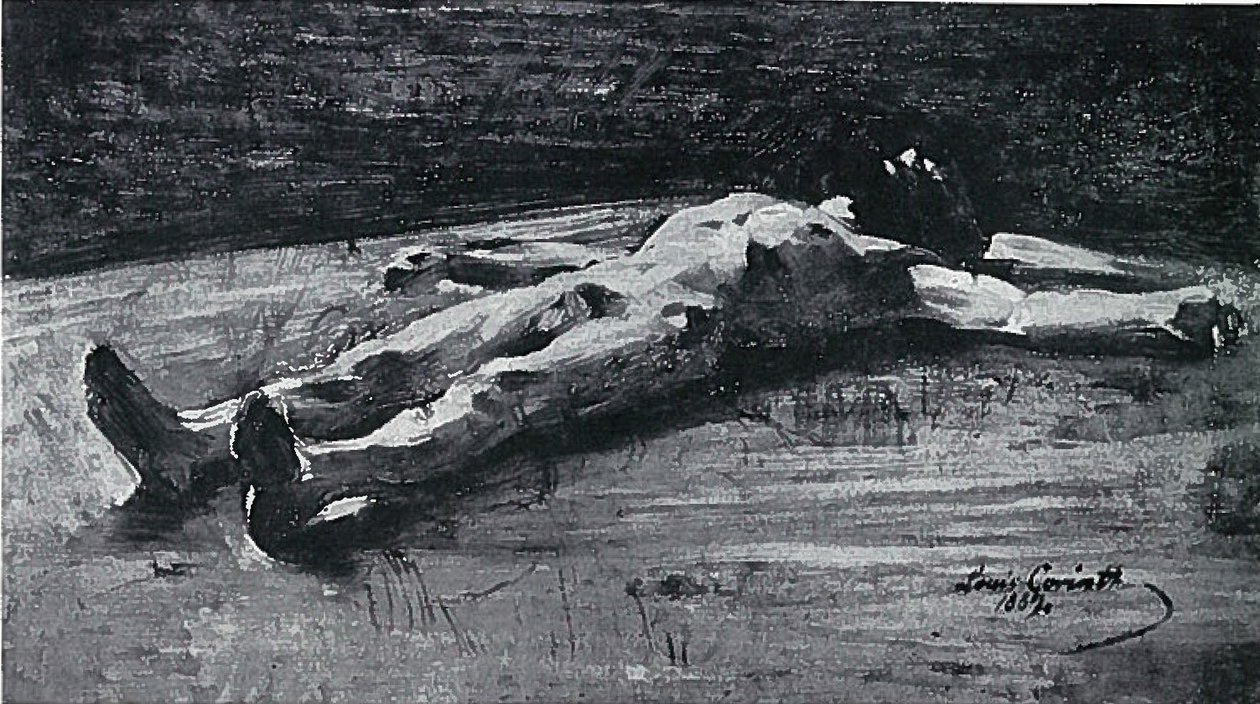 Leichnam Christi, Vorarbeit zu Pieta BC 61n av Lovis Corinth