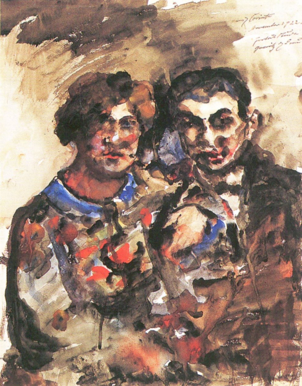 Portratstudie von Erich Goeritz und seiner Fraun av Lovis Corinth