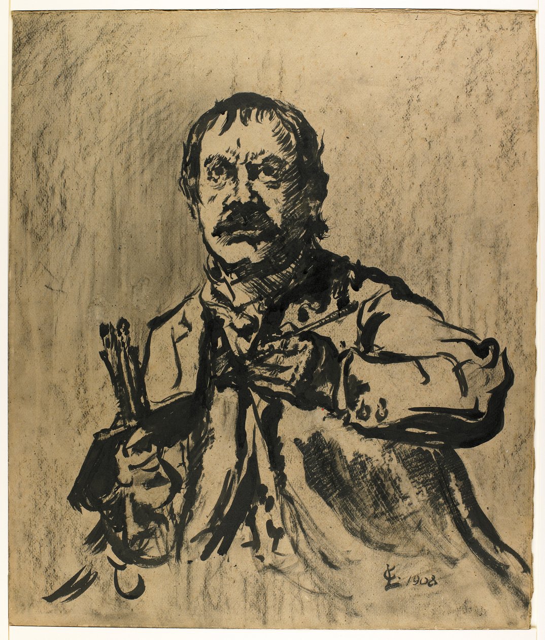 Självporträtt, 1908 av Lovis Corinth