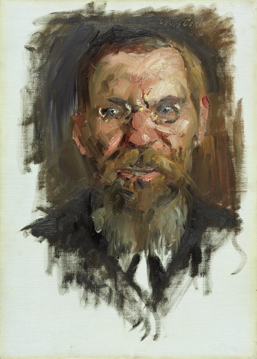 Studie för ett porträtt av professor Dr. Eduard Meyer, 1910 av Lovis Corinth