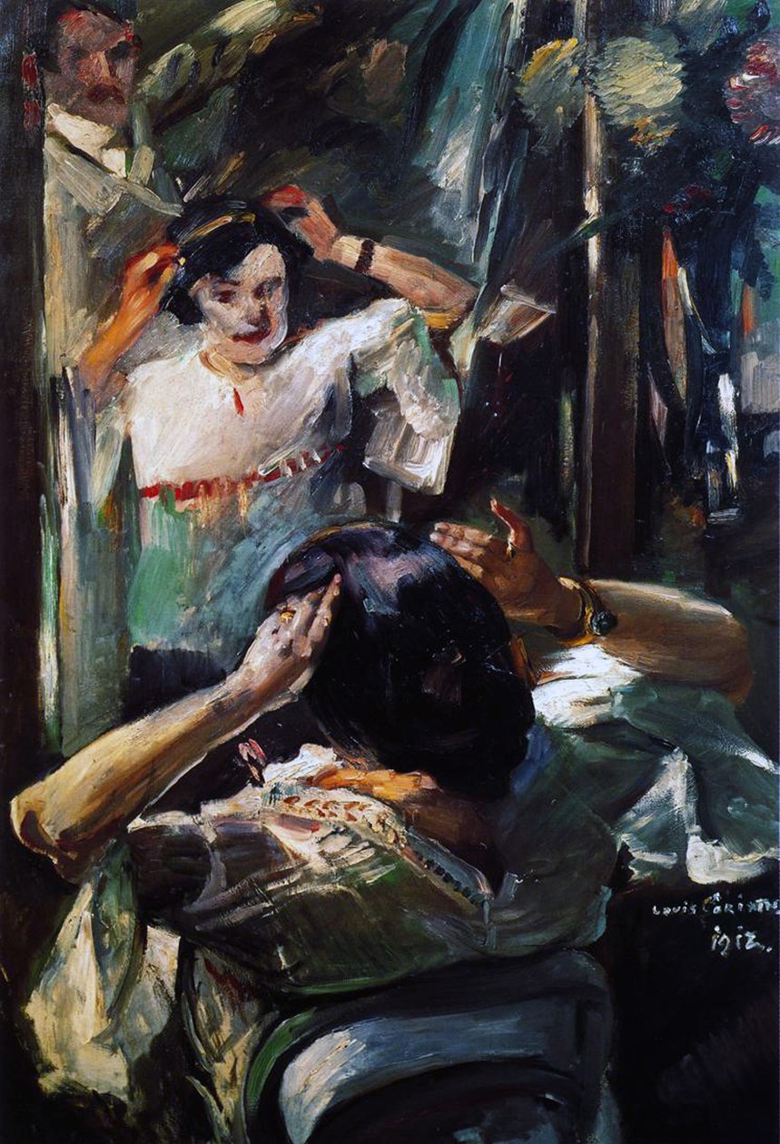 Spegeln, 1912 av Lovis Corinth